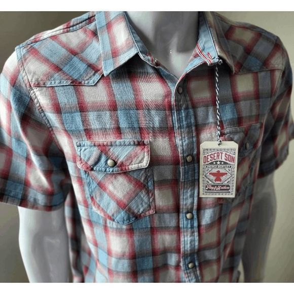 NWT DESERT SON Tifton by Dierks Bentley Flag &‎ Anthem Vintage Snap Size S - Picture 12 of 16